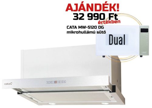 Cata - Páraelszívó TFH-7600 X inox + AJÁNDÉK Cata MW-5120 DG green mikrohullámú sütő - A készlet erejéig rendelhető!