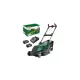 BOSCH 06008B9F02 AdvancedRotak 36V-40-650 mașină de tuns iarba cu acumulator (2x4.0Ah)
