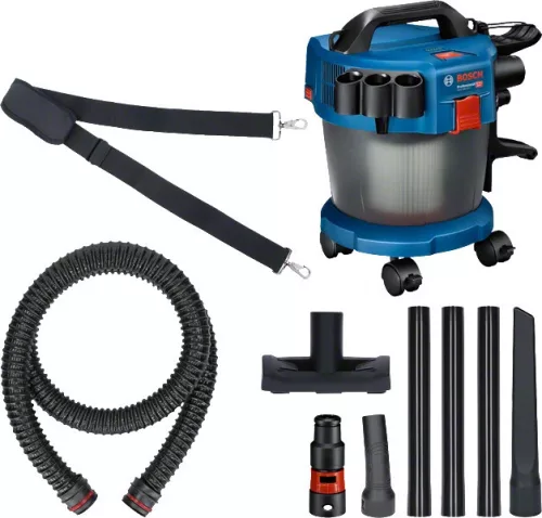 BOSCH 06019C6302 GAS 18V-10 L aspirator cu acumulator görgőkkel (acumulator și fără încărcător)