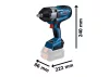 BOSCH 06019J8300 GDS 18V-1000 Cu acumulator ütveșurubelniță fără baterie și încărcător