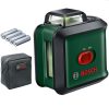BOSCH 0603663E00 UniversalLevel 360 Keresztvonalas zöld szintezőlézer + 4 db 1.5 V-os LR6 AA