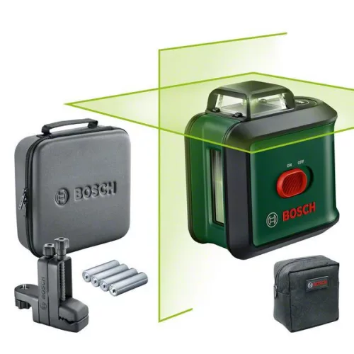 BOSCH 0603663E04 UniversalLevel 360 cu linii încrucișate laser de nivelare szett + MM3