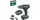 BOSCH 06039D4002 UniversalDrill 18 Cu acumulator fúróșurubelniță (2x1,5Ah) în valiză