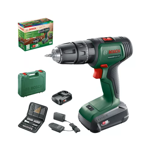 BOSCH 06039D4101 UniversalImpact 18 Cu acumulator ütvefúró-șurubelniță (1x1,5Ah) în valiză
