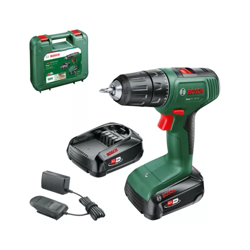BOSCH 06039D8002 Easydrill 18V-40 Cu acumulator fúróșurubelniță (2x 1,5Ah) + AL18V-20