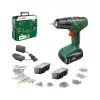 BOSCH 06039D8002 Easydrill 18V-40 Cu acumulator fúróșurubelniță (2x 1,5Ah) + AL18V-20