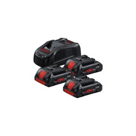   BOSCH 0615990N2G Akkumulátor szett (3x GBA 18V 4.0Ah + GAL 1880)