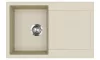 EVIDO Cubo 45S chiuvetă din granit, 780 x 500 mm, bej