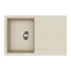 EVIDO Cubo 45S chiuvetă din granit, 780 x 500 mm, bej