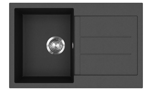 EVIDO Cubo 45S granit chiuvetă, 780 x 500 mm, antracit