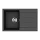 EVIDO Cubo 45S chiuvetă din granit, 780 x 500 mm, antracit