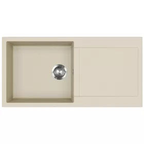 EVIDO Cubo XL 6S chiuvetă din granit, 1000 x 500 mm, bej