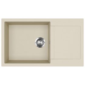 EVIDO Cubo XL 6S compact granit chiuvetă, 860 x 500 mm, bej