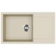 EVIDO Cubo XL 6S compact granit chiuvetă, 860 x 500 mm, bej