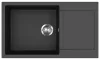 EVIDO Cubo XL 6S compact chiuvetă din granit, 860 x 500 mm, antracit