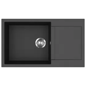   EVIDO Cubo XL 6S compact chiuvetă din granit, 860 x 500 mm, antracit