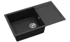 EVIDO Cubo XL 6S compact chiuvetă din granit, 860 x 500 mm, antracit
