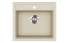 EVIDO Quadro 6 granit chiuvetă, 562 x 510 mm, bej