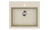 EVIDO Quadro 6 chiuvetă din granit, 562 x 510 mm, bej