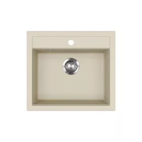 EVIDO Quadro 6 chiuvetă din granit, 562 x 510 mm, bej