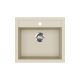 EVIDO Quadro 6 granit chiuvetă, 562 x 510 mm, bej