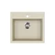 EVIDO Quadro 6 chiuvetă din granit, 562 x 510 mm, bej