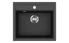 EVIDO Quadro 6 chiuvetă din granit, 562 x 510 mm, antracit