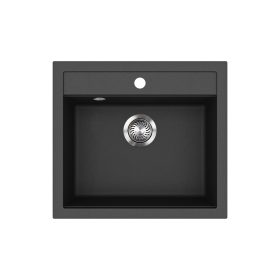 EVIDO Quadro 6 granit chiuvetă, 562 x 510 mm, antracit