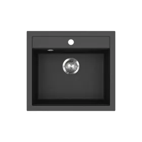 EVIDO Quadro 6 chiuvetă din granit, 562 x 510 mm, antracit