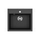 EVIDO Quadro 6 granit chiuvetă, 562 x 510 mm, antracit