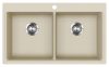 EVIDO Quadro 9 granit chiuvetă, 860 x 510 mm, bej