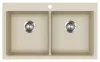 EVIDO Quadro 9 chiuvetă din granit, 860 x 510 mm, bej