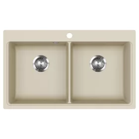EVIDO Quadro 9 chiuvetă din granit, 860 x 510 mm, bej