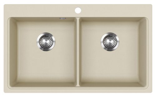 EVIDO Quadro 9 granit chiuvetă, 860 x 510 mm, bej
