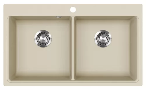 EVIDO Quadro 9 chiuvetă din granit, 860 x 510 mm, bej
