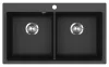 EVIDO Quadro 9 chiuvetă din granit, 860 x 510 mm, antracit