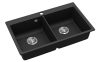 EVIDO Quadro 9 granit chiuvetă, 860 x 510 mm, antracit