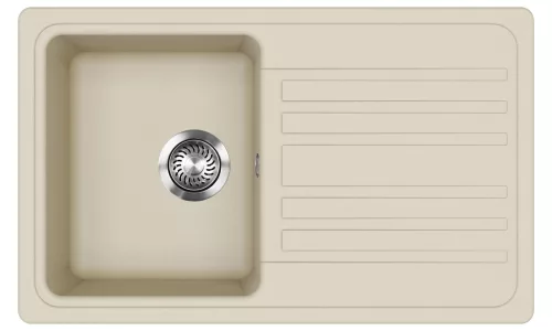 EVIDO Home 45S chiuvetă din granit, 765 x 460mm, bej