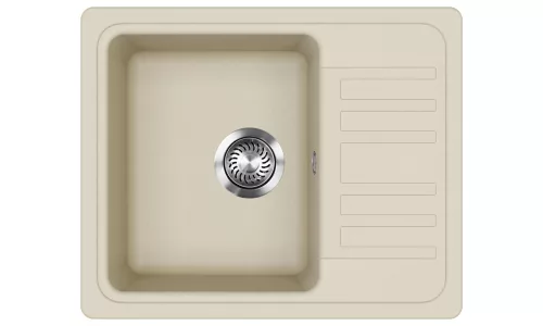 EVIDO Home 45S compact chiuvetă din granit, 575 x 460 mm, bej
