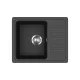EVIDO Home 45S compact chiuvetă din granit, antracit 575 x 460 mm