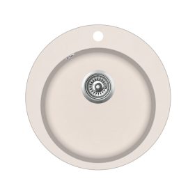 EVIDO Tondo kerek granit chiuvetă, 505 mm, bej