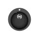 EVIDO Tondo rotund chiuvetă din granit, 505 mm, antracit