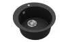 EVIDO Tondo rotund chiuvetă din granit, 505 mm, antracit