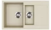 EVIDO Cubo 6S compact chiuvetă din granit 800x500 bej