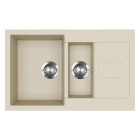 EVIDO Cubo 6S compact granit chiuvetă 800x500 bej