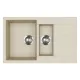 EVIDO Cubo 6S compact chiuvetă din granit 800x500 bej