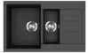 EVIDO Cubo 6S compact chiuvetă din granit800x500 antracit