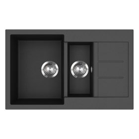 EVIDO Cubo 6S compact chiuvetă granit 800x500 antracit