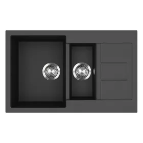 EVIDO Cubo 6S compact chiuvetă din granit800x500 antracit