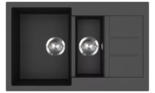 EVIDO Cubo 6S compact chiuvetă din granit800x500 antracit